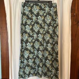 J Jill size small long floral skirt